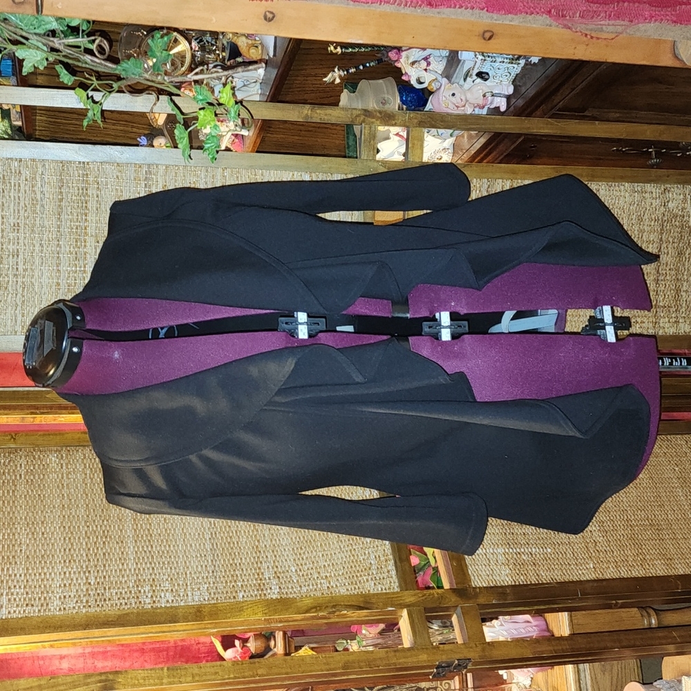 Calvin Klein open front 3/4 sleeve blazer